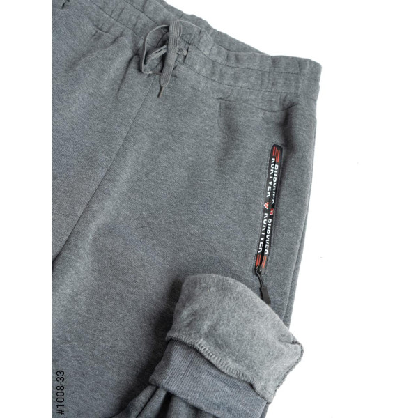 МИКС 1008-37 Спортивные штаны мужские на флисе коттон норма (6 ед: L,XL,2XL,3XL)