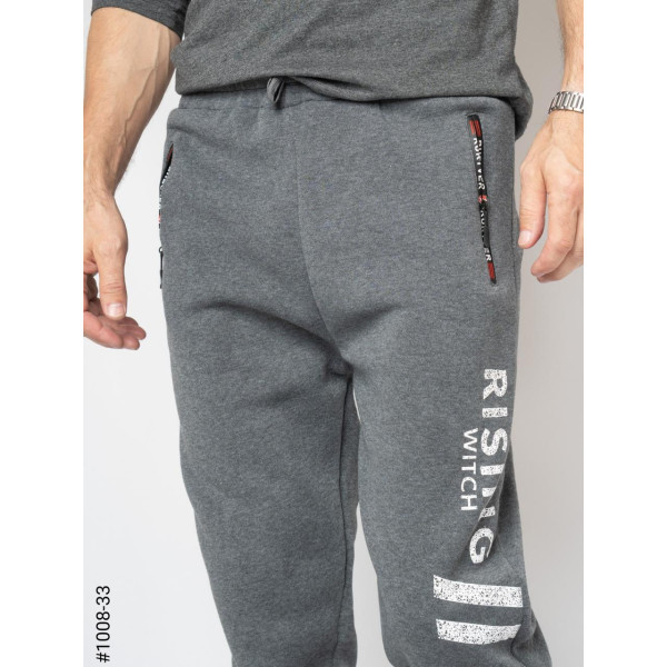 МИКС 1008-37 Спортивные штаны мужские на флисе коттон норма (6 ед: L,XL,2XL,3XL)