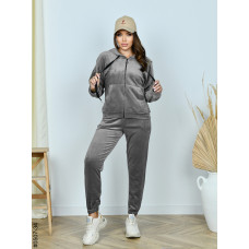 0507-34 Спортивний костюм жіночий на блискавці велюр норма (3 од: 42,44,46)