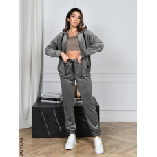 6101-33 Спортивний костюм жіночий на блискавці велюр норма (5 од: 44,46,48,50,52)