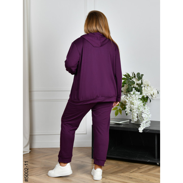 5002-11 Спортивний костюм жіночий двонитка на блискавці батал (4 од: 50,52,54,56)