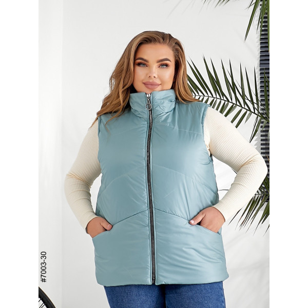 7003-30 Жилетка жіноча на холофайбері батал (3 од: 54,56,58)