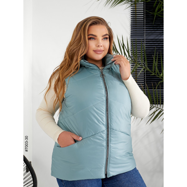 7003-30 Жилетка жіноча на холофайбері батал (3 од: 54,56,58)