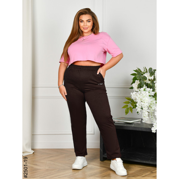 2501-19 Спортивні штани жіночі двонитка батал (4 од: 54,56,58,60)
