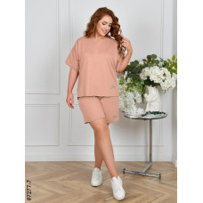 7277-7 Спортивний костюм жіночий двонитка напівбатал (4 од: 48,50,52,54)
