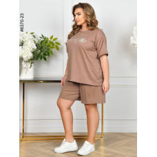 6370-23 Спортивний костюм жіночий двонитка батал (3 од: 54,56,58)