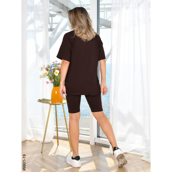 9901-19 Костюм жіночий футболка + велосипедки турецька бавовна норма (3 од:42,44,46)