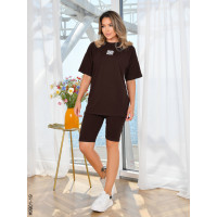 9901-19 Костюм женский футболка + велосипедки турецкий хлопок норма (3 ед:42,44,46)