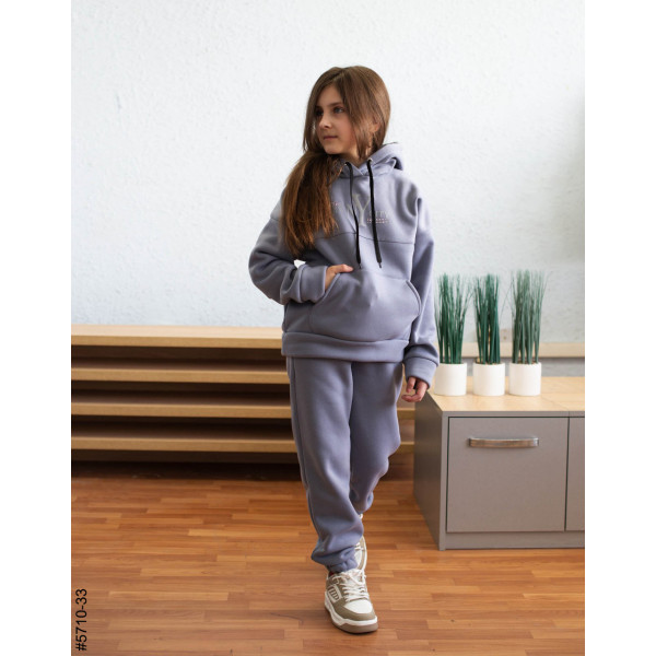 5710-33 Спортивний костюм тринитка на флісі підліток (4 од: 36,38,40,42)