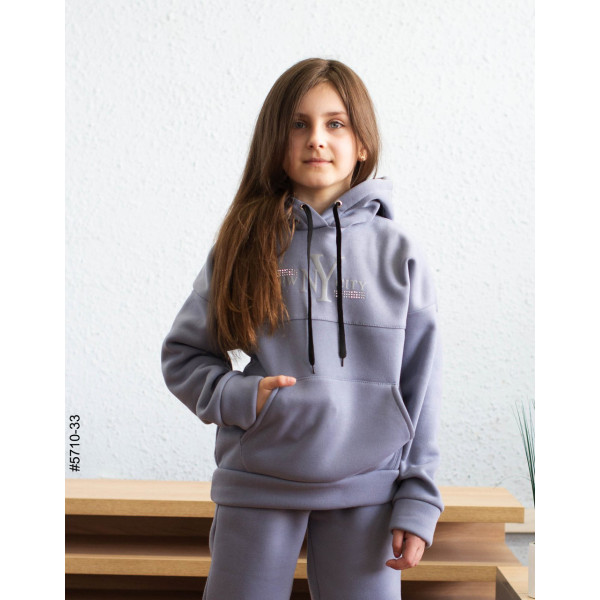 5710-33 Спортивний костюм тринитка на флісі підліток (4 од: 36,38,40,42)