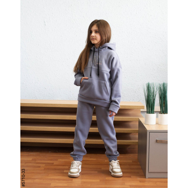 5710-33 Спортивний костюм тринитка на флісі підліток (4 од: 36,38,40,42)