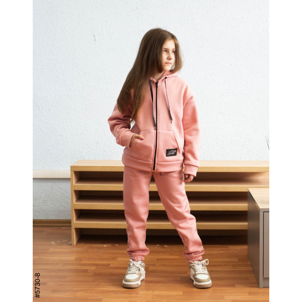 5730-8 Спортивний костюм на блискавці тринитка на флісі підліток (4 од: 36,38,40,42)