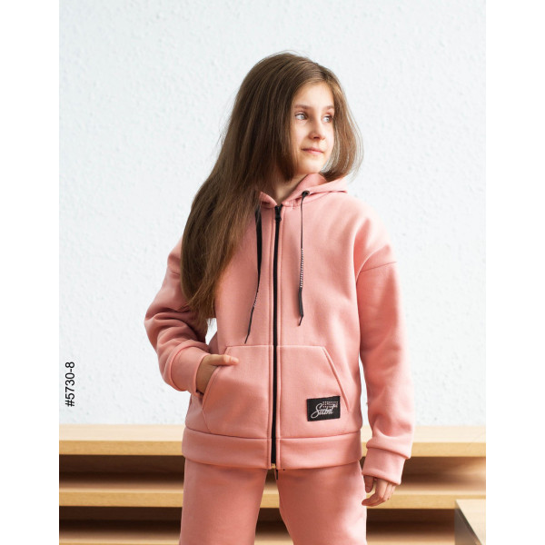 5730-8 Спортивний костюм на блискавці тринитка на флісі підліток (4 од: 36,38,40,42)