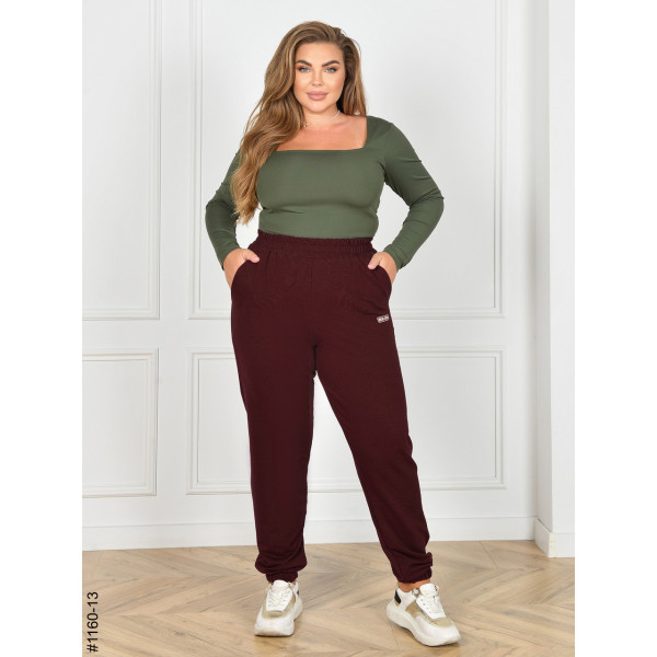 1160-13 Спортивні штани жіночі турецька двунитка батал (4 од: 54,56,58,60)