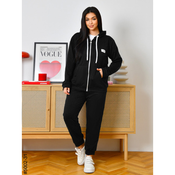 5002-31 Спортивний костюм жіночий двонитка на блискавці батал (4 од: 50,52,54,56)