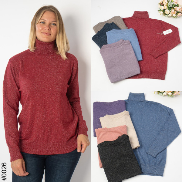 0026 МІКС Гольф жіночий напівбатал (мікс кольорів: 10 од: 48-52 | універсальний)