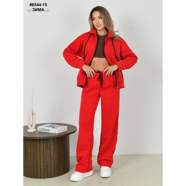 6544-15 Спортивний костюм жіночий тринитка на флісі норма (4 од: 44,46,48,50)