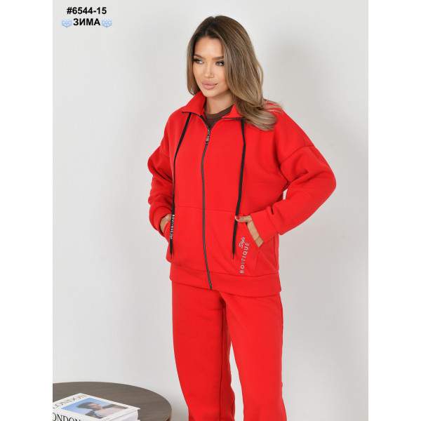 6544-15 Спортивний костюм жіночий тринитка на флісі норма (4 од: 44,46,48,50)