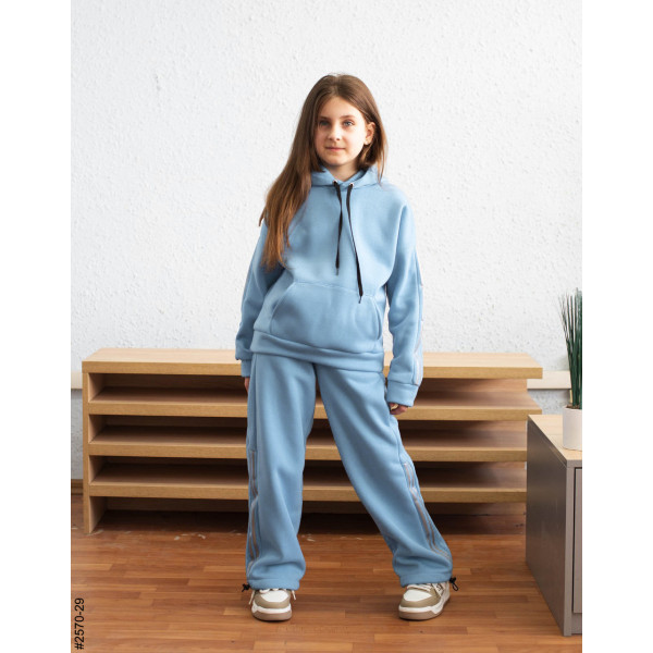 2570-29 Спортивний костюм тринитка на флісі підліток (4 од: 36,38,40,42)