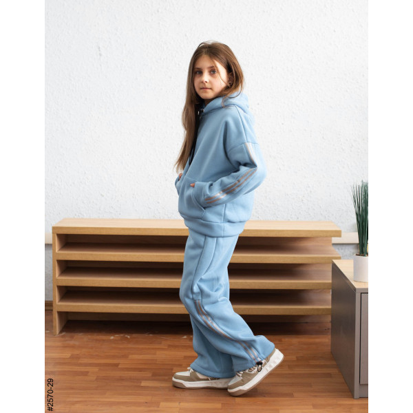 2570-29 Спортивний костюм тринитка на флісі підліток (4 од: 36,38,40,42)