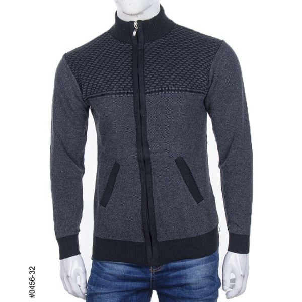 0456-32 Кофта на блискавці чоловіча норма (3 од: L,XL,XXL)