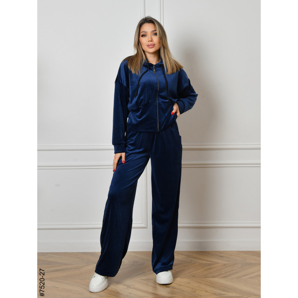 7520-27 Спортивний костюм жіночий на блискавці велюр норма (4 од: 44,46,48,50)
