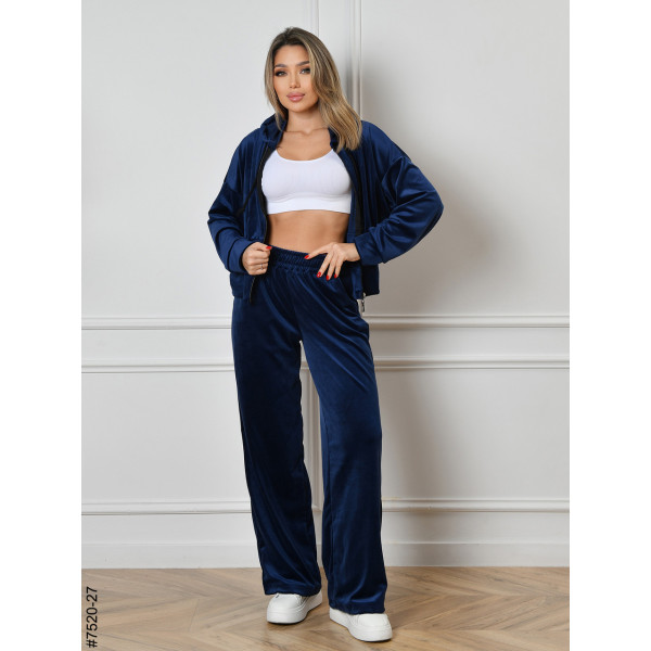 7520-27 Спортивний костюм жіночий на блискавці велюр норма (4 од: 44,46,48,50)