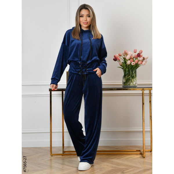 7565-27 Спортивний костюм жіночий велюр норма (4 од: 44,46,48,50)