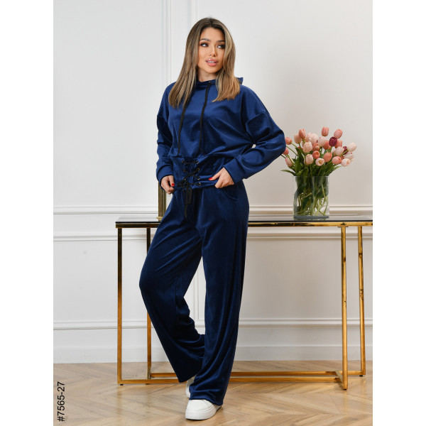 7565-27 Спортивний костюм жіночий велюр норма (4 од: 44,46,48,50)