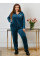 3620-50 Спортивний костюм жіночий на блискавці велюр батал (3 од: 54,56,58)