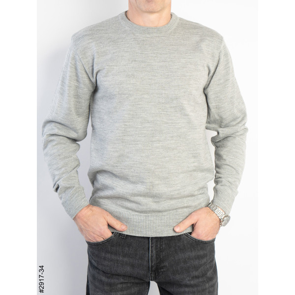 2917-34 Базовий світшот чоловічий напівбатал (3 од: 3XL,4XL,5XL)