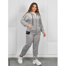 8160-35 Спортивний костюм жіночий на блискавці велюр супербатал (4 од: 54,56.58.60)