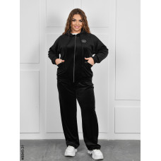 8845-31 Спортивний костюм жіночий на блискавці велюр батал (4 од: 54,56,58,60)