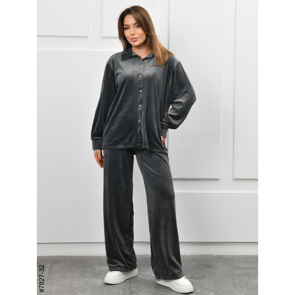 7827-32 Костюм жіночий велюр (4 од: 44,46,48,50)