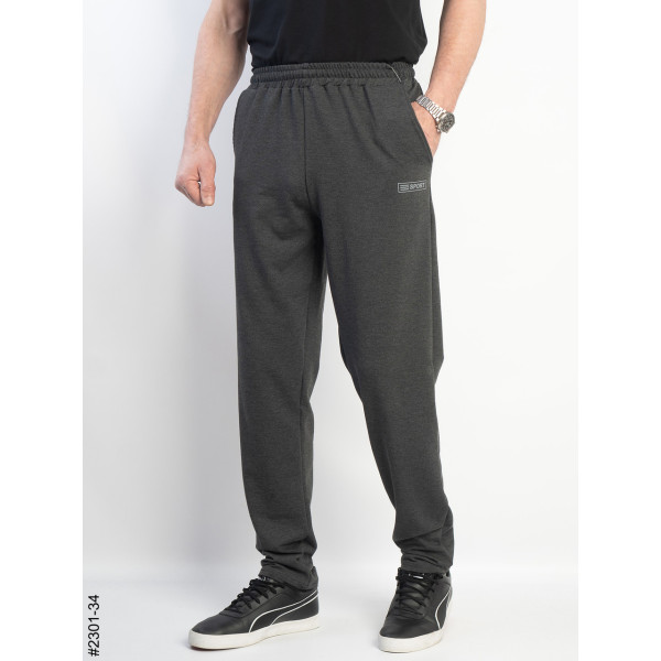 2301-34 Спортивні штани чоловічі прямі двунитка батал (5 од: 50,52,54,56,58)