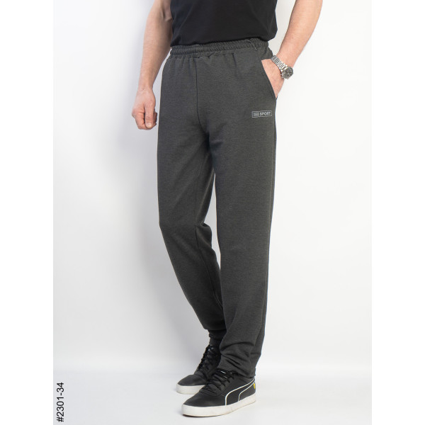 2301-34 Спортивні штани чоловічі прямі двунитка батал (5 од: 50,52,54,56,58)