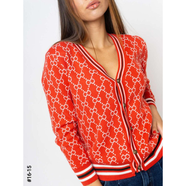 16-15 Жіноча кофта машинного в'язання норма (1 од: 42-48 <unk> універсальний)