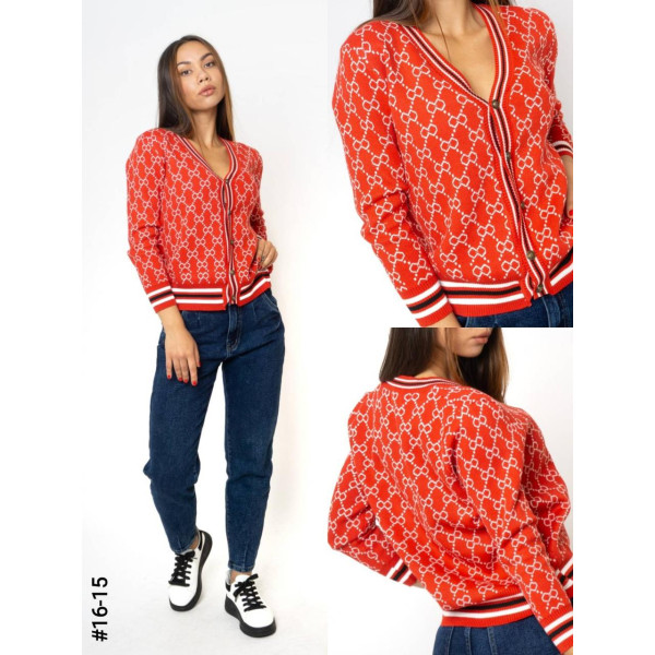 16-15 Жіноча кофта машинного в'язання норма (1 од: 42-48 <unk> універсальний)