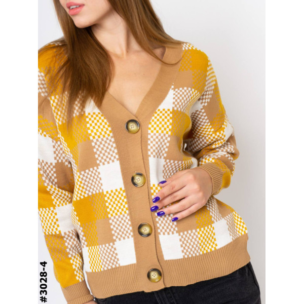 3028-4 Жіночий укорочений кардиган напівбатал (1 од: 46-52 <unk> універсальний)