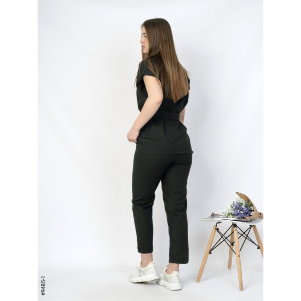 9485-1 Літній жіночий костюм льон батал (4 од: 50,52,54,56)