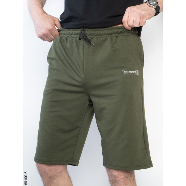 6100-6 Шорти чоловічі двонитка батал (5 од: 50,52,54,56,58)