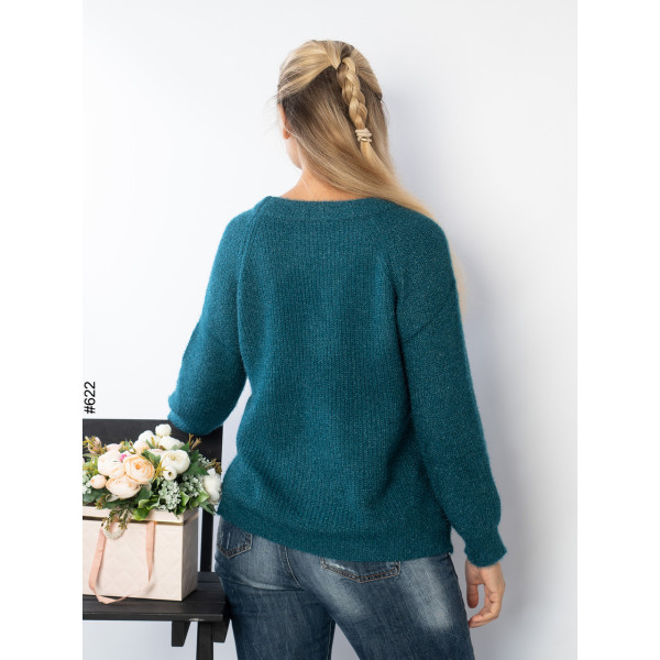 622-1 Жіночій светр батал (мікс кольорів: 6 од: 50-54 | універсальний)
