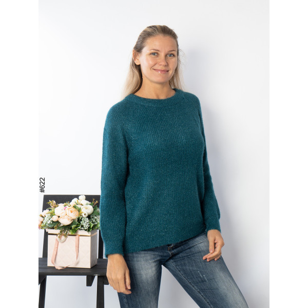 622-1 Жіночій светр батал (мікс кольорів: 6 од: 50-54 | універсальний)