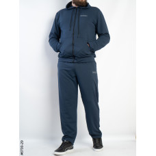 6700-29 Спортивний костюм на блискавці чоловічий пряма штанина двонитка батал (3 од: 56,58,60)