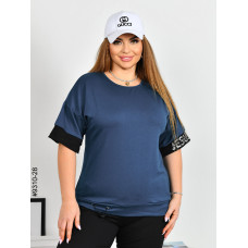 9310-28 Спортивний костюм жіночий двунитка напівбатал (4 од: 48,50,52,54)