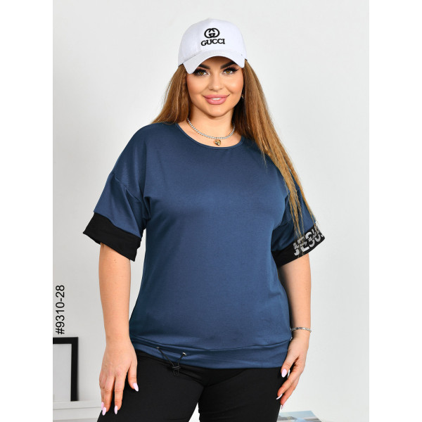 9310-28 Спортивний костюм жіночий двунитка напівбатал (4 од: 48,50,52,54)