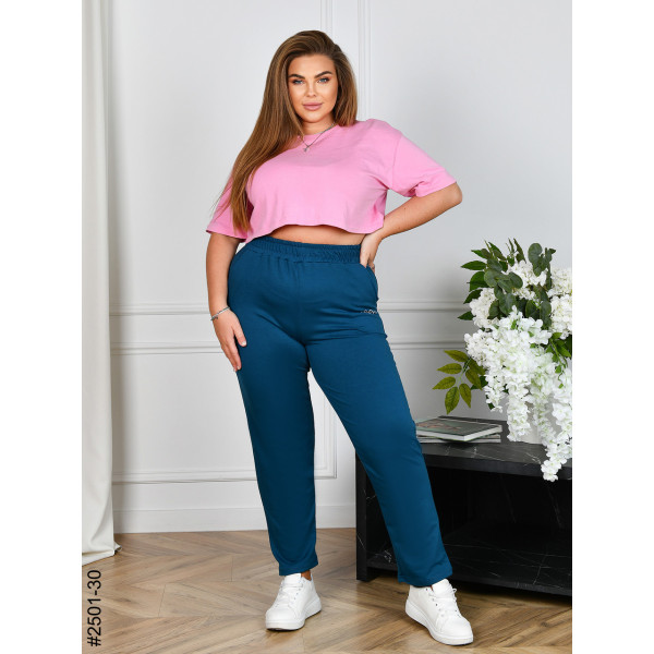 2501-30 Спортивні штани жіночі двонитка батал (4 од: 54,56,58,60)