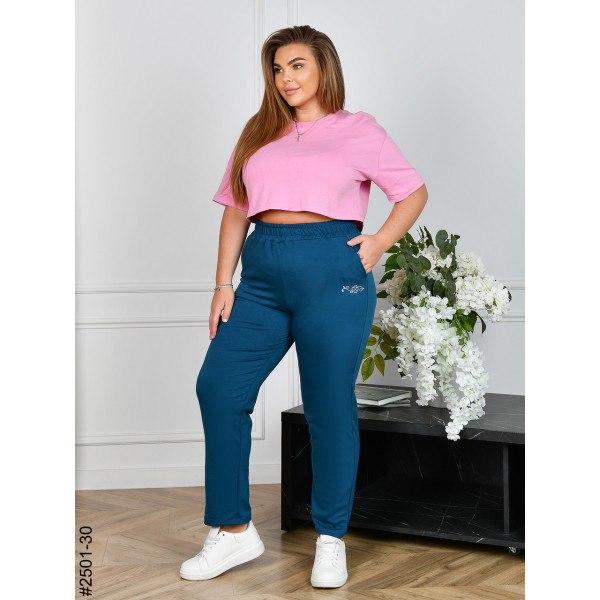 2501-30 Спортивні штани жіночі двонитка батал (4 од: 54,56,58,60)