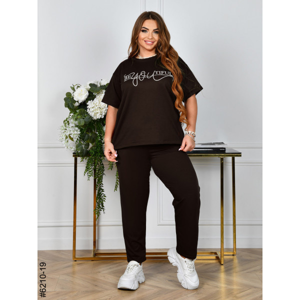 6210-19 Спортивний костюм жіночий двонитка батал (4 од: 54,56,58,60)