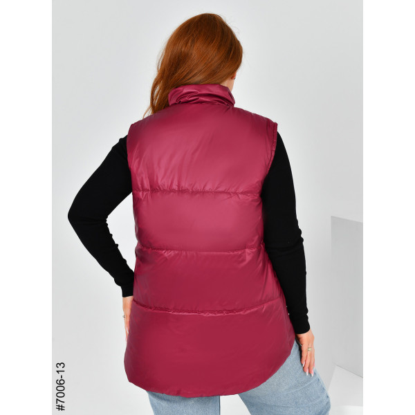 7006-13 Жилетка жіноча на холофайбері полубатал (3 од: 48,50,52)